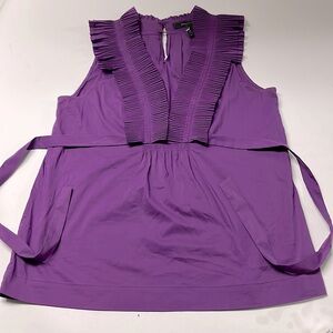 BCBGMAXAZRIA purple plunge top